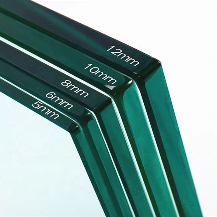 3mm 4mm 5mm 6mm 8mm 10mm 12mm 15mm 19mm tempered glass toughened glass for building roof window door glass