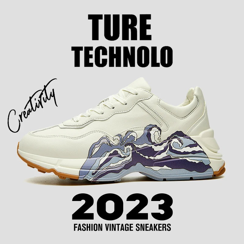 OEM Unisex Designer Shoes Trendy White Sneakers New Styles Men Shoes 2023 Professional Custom Sneakers