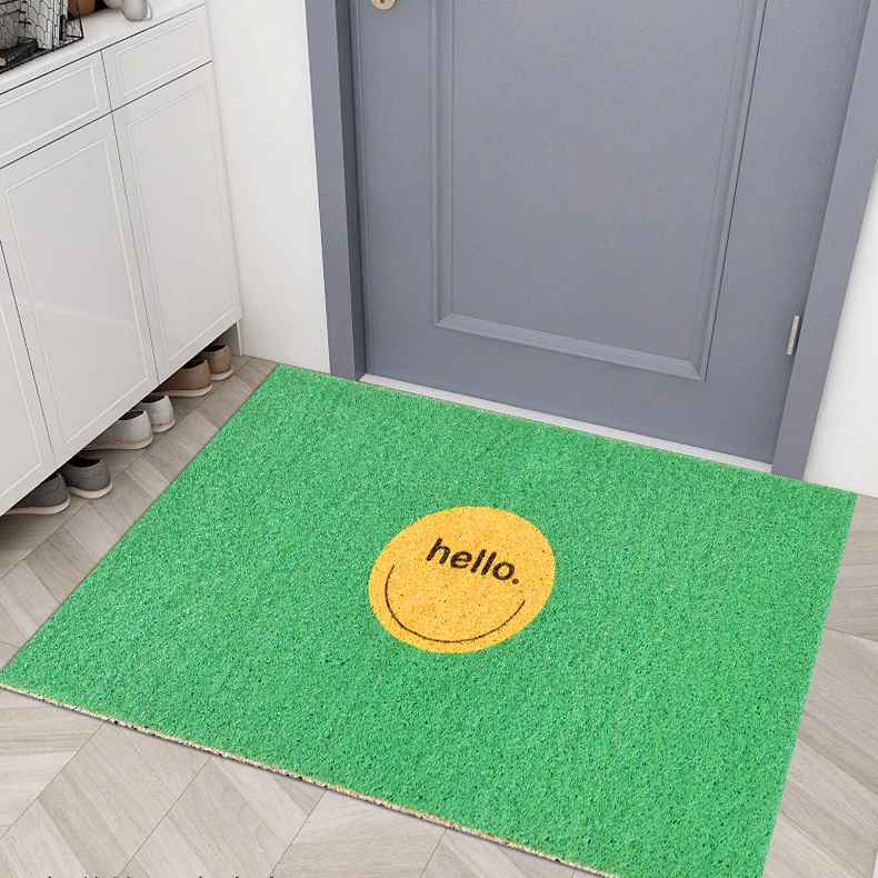 Wholesale Customized 10mm Rubber Backed Spray Printing Outdoor Welcome Floormats Door Mat Doormats