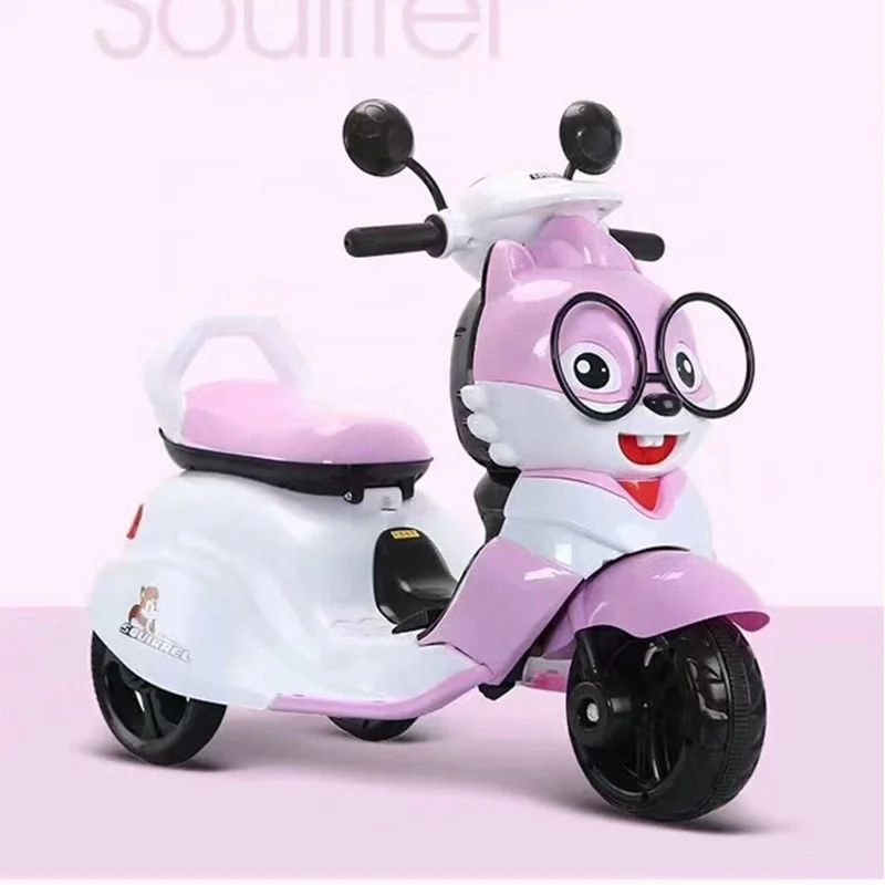 Оптовая продажа с фабрики, маленький пластиковый мотоцикл, детский мотоцикл на автомобиле, работает от батарейки 12 в 7 дюймов