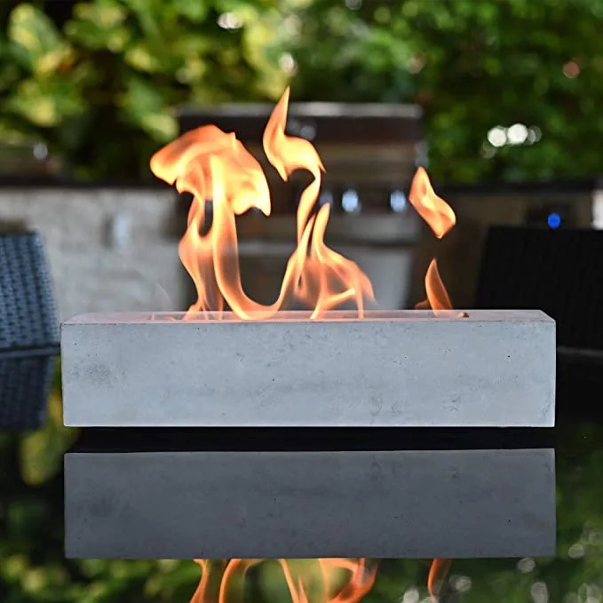 Rectangular Smokeless Patio Balcony Mesa Tabletop Fire Pit Indoor Ethanol fireplace