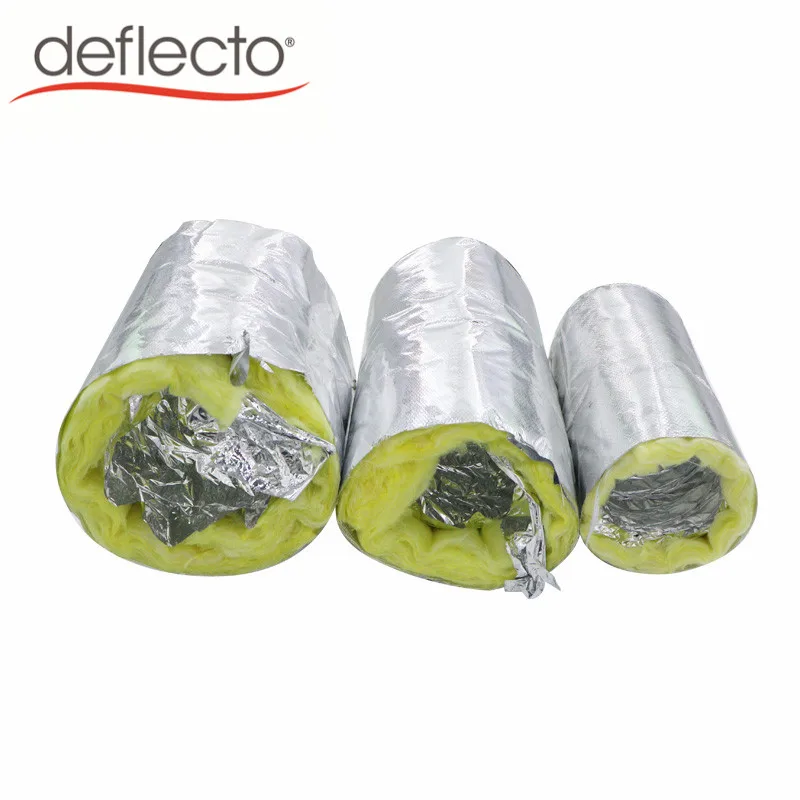 HVAC Fitting Insulated Flexible Air Duct / Aluminum Foil 150mm Exhaust Duct