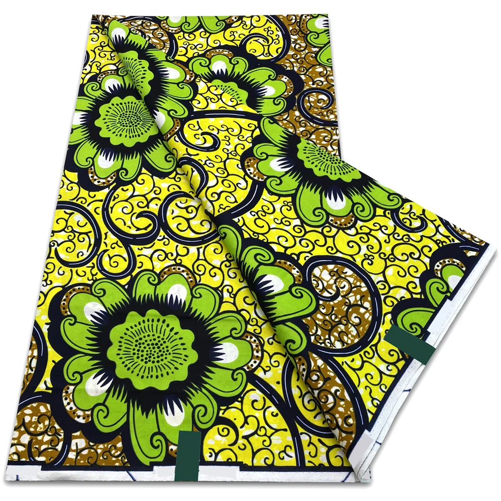 Wholesale grand super high quality custom wax print in stock  luxury batik cotton african holland fabric for women