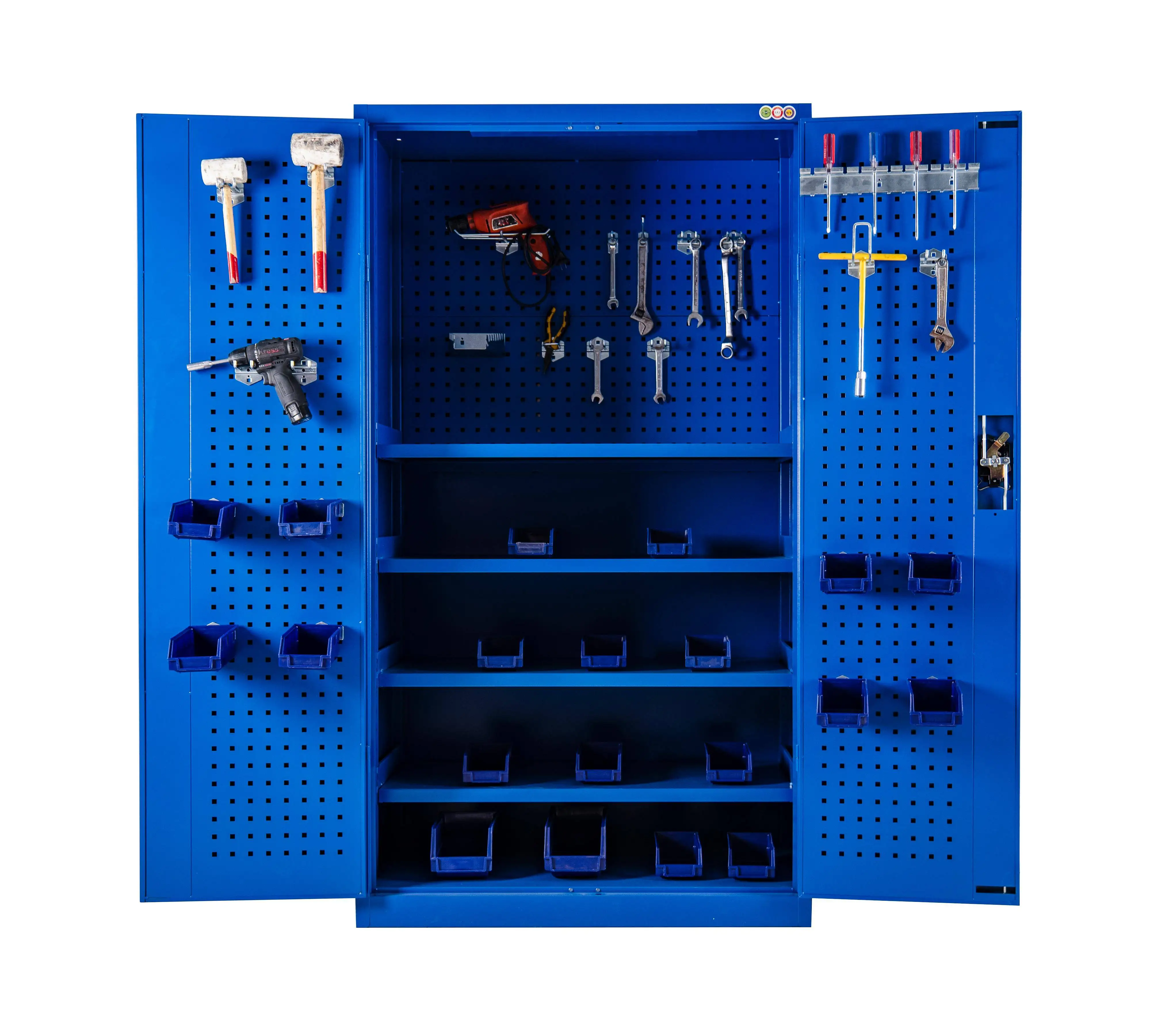 OEM Heavy Duty All-Inclusive Solution Cold Rolled Steel Tool Cabinet with Powder Coating Finish for Factories & Workshops