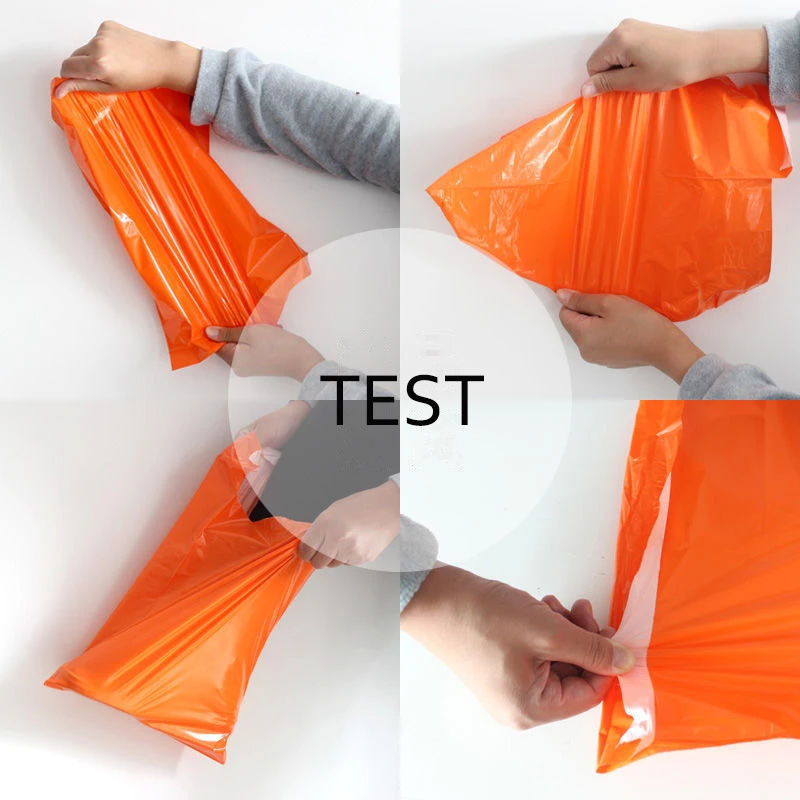 oker brand resealable plastic bag shipping poly mailer bags handle custom poly mailer with logo clear