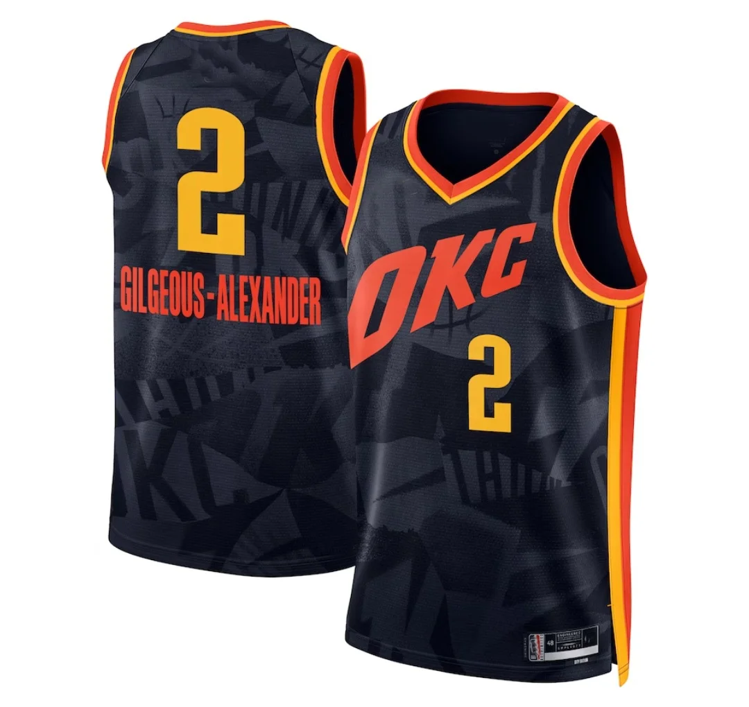 New season 24/25  Anthony Edwards  Gilgeous-Alexander   Tyrese Haliburton  basketball  top  jersey