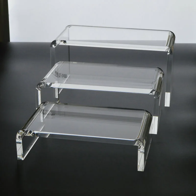 Transparent Acrylic U-shaped Shelf Desktop Display Shelf Shoe Bag Jewelry And Cosmetics Shelf Computer Added Overhead