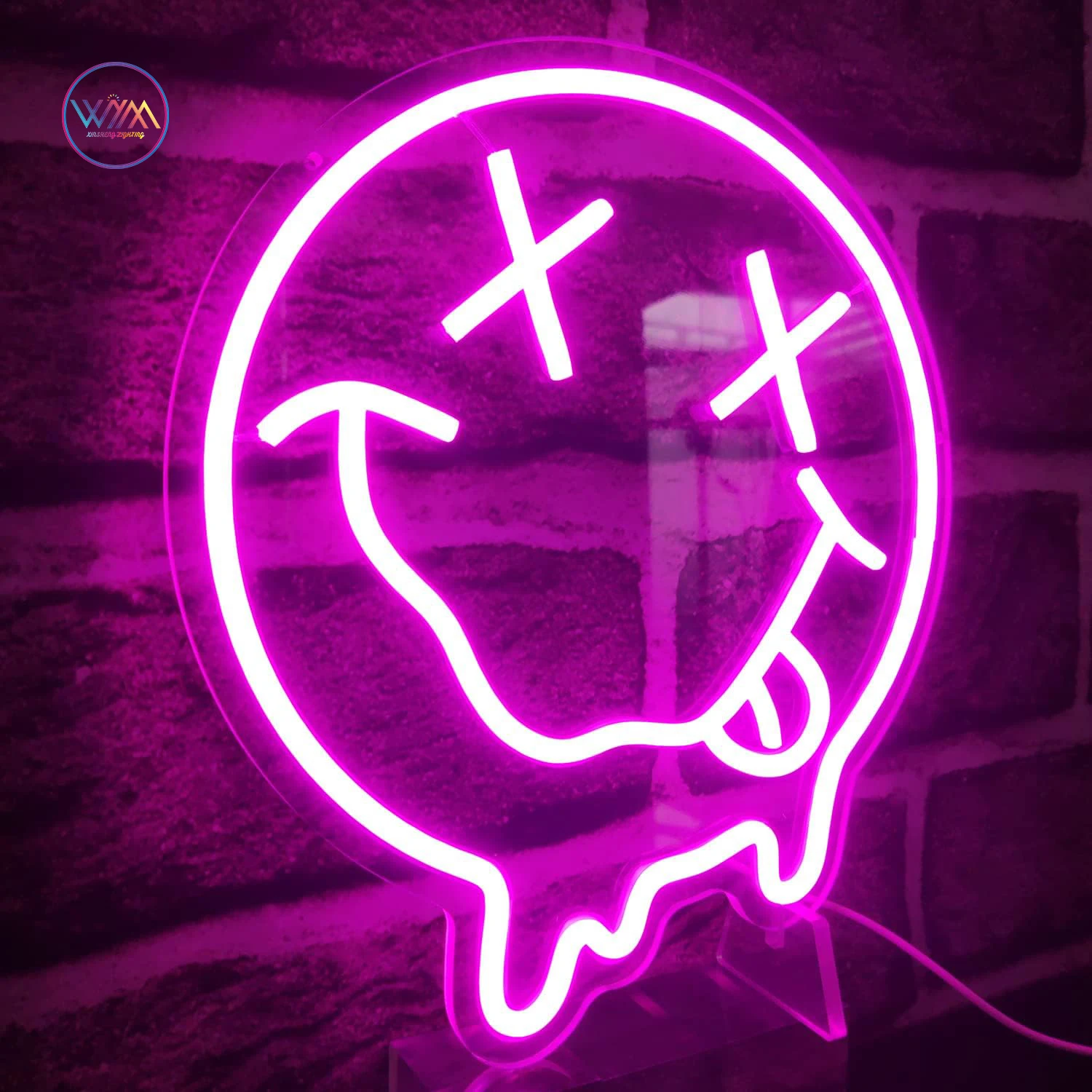 Quality Choice Smile Neon Signs Custom Size Wall-Mounted LED Neon Quotes Light Strips for Hotels Eco-Friendly Colorful Emitting