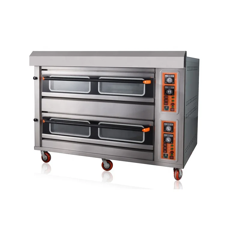 Customizable Digital Control Baking Equipment 2 Deck Commercial Bakery Deck Oven