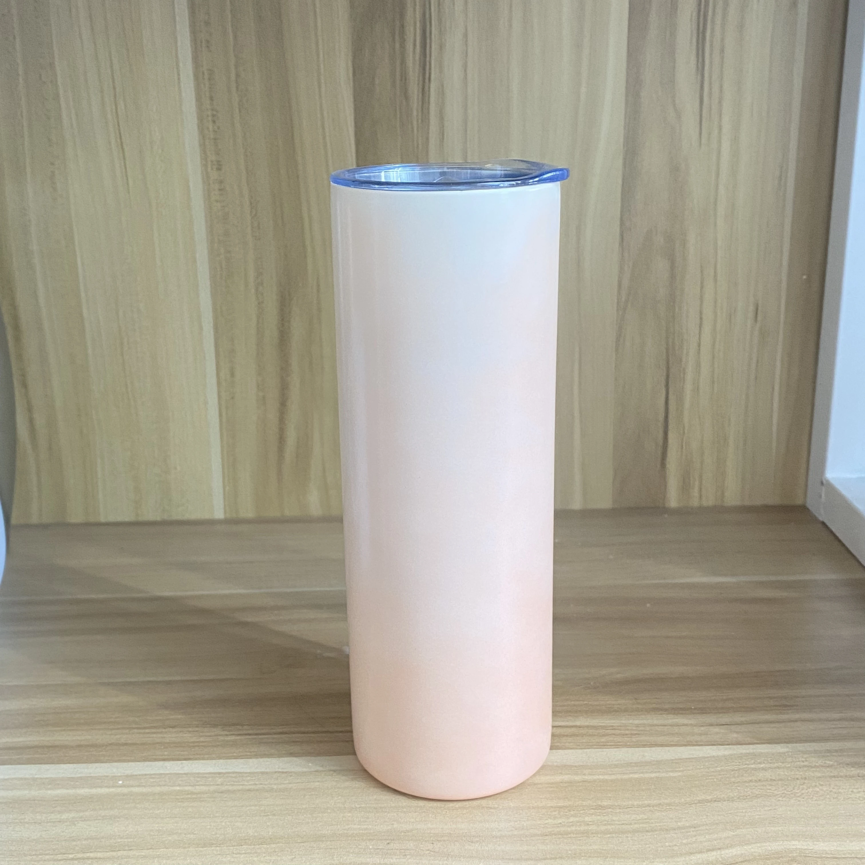 Us Warehouse DIY 20oz Straight Double Wall Uv Color Changing Stainless Steel Sublimation Tumbler With Lid And Straw