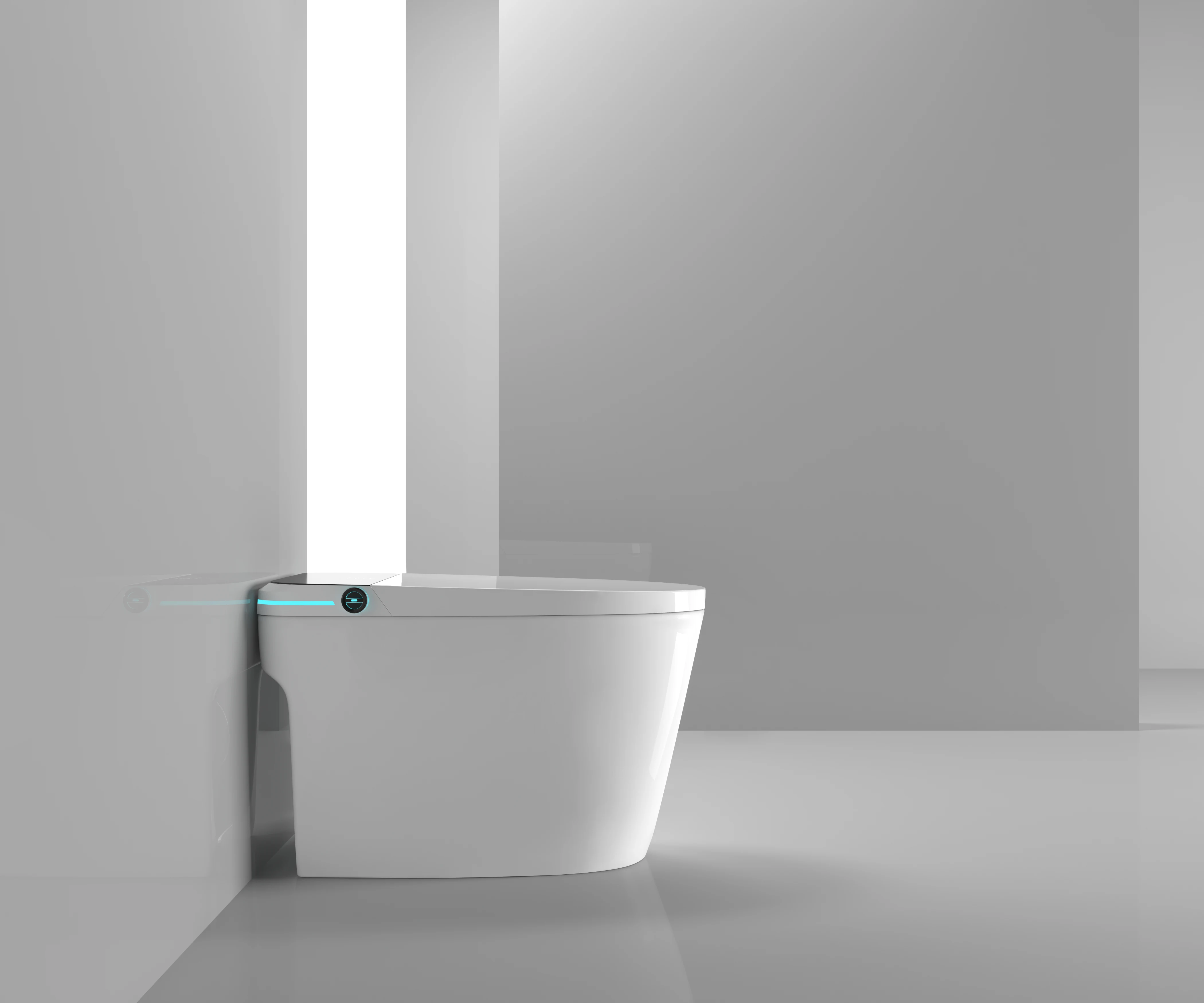 Made In China Smart Toilet Hotel Bathroom Sanitary Ware Ceramic Toilet White Easy To Clean Glazed Automatic Flushing Toilet