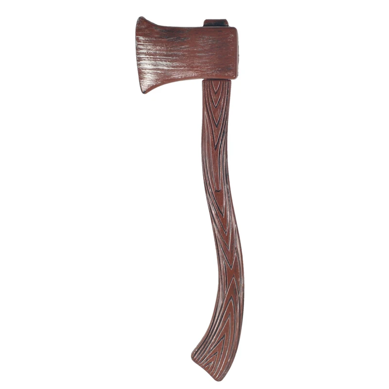 Halloween party supplies horror scared bloody axe wooden effect movie weapon