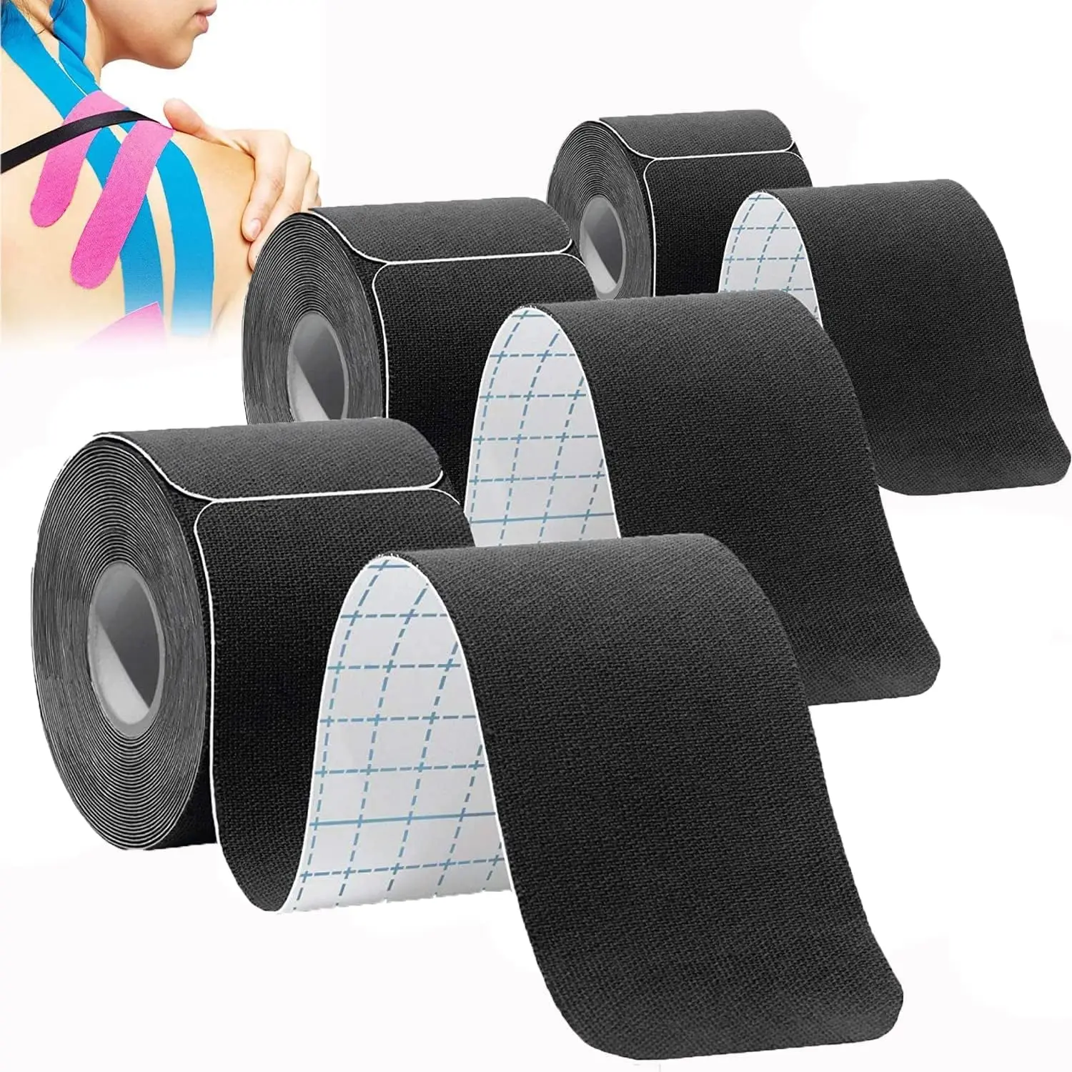 Anthrive Wholesale Custom Knee Physiotherapy Athletic Precut 5cm Waterproof Muscle Sport Kinesiology Tape