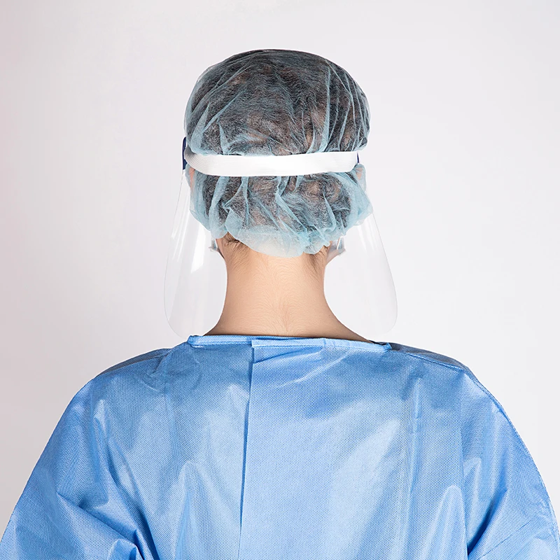 Healthcare Worker Adjustable Headband Industrial Clear Medical Disposable Face Shield Cover Protective Isolation Mask