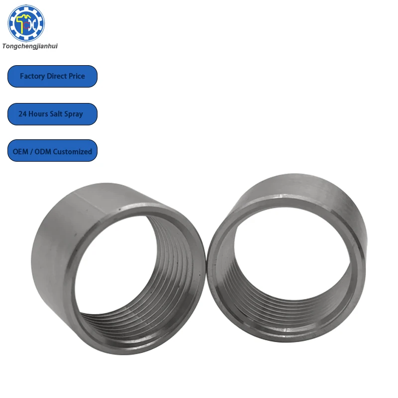 OEM Custom Made CNC Turning Machined 316 Stainless Steel Anodized Aluminum Round Threaded Spacer Bar