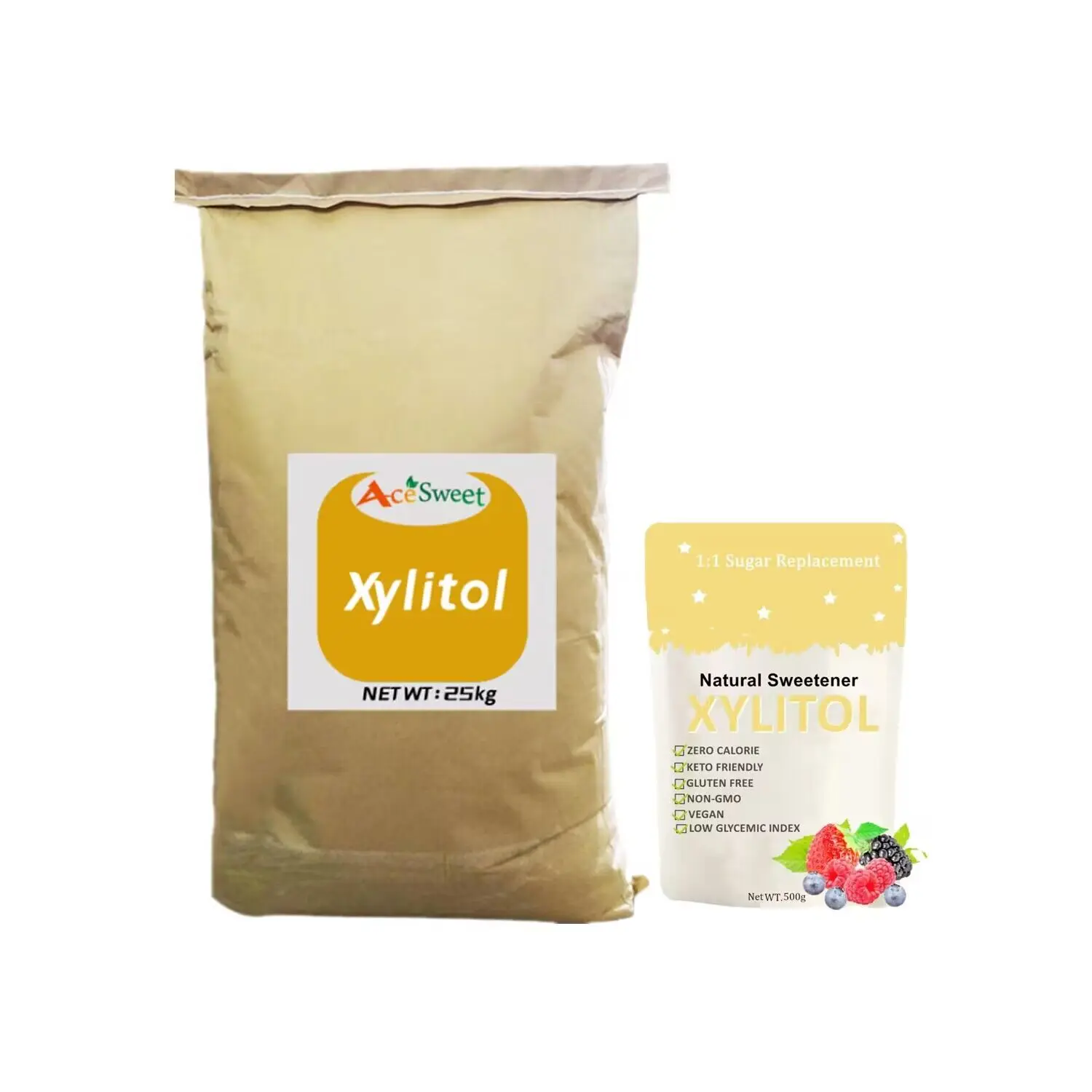 Keto Food Grade Monk Fruit Erythritol Candy Cheap Price 0 Calorie Monk Fruit Sweetener Healthy Organic Food Allulose Powder