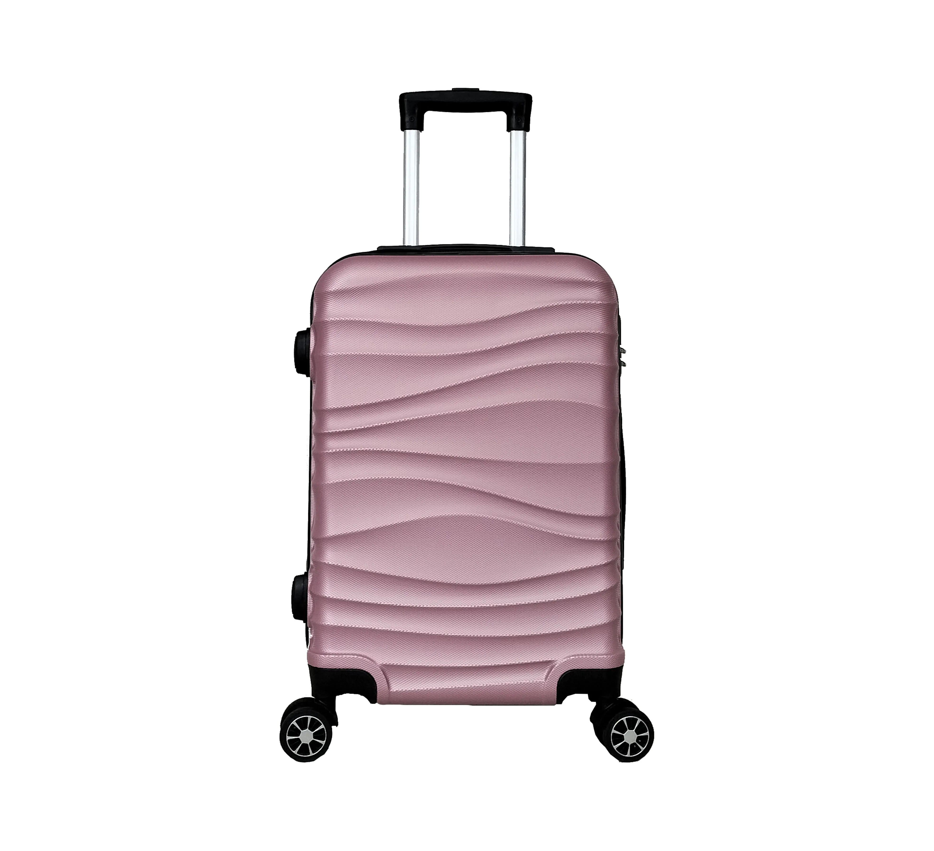 Factory Custom ABS Hardside Expandable Trolley Luggage Spinner Wheel Carry-on Luggage Sets 3 Piece For Women Travel
