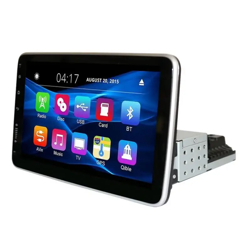 360 Degree Rotation 10 Inch Car Audio System Monitor Display Dingle Din Car Stereo Touch Screen DVD Player Car Audio Speaker