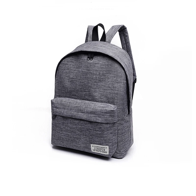 JIANIU Factory Supply Canvas Custom Grade School Backpack For Girls School Teenager