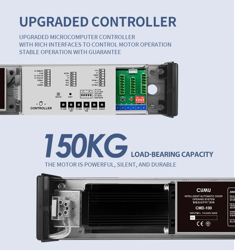 2024 New Type CMD-100 Germany Technology High Efficiency DC Brushless Motor Easy Installation Automatic Sensor Swing Door Opener