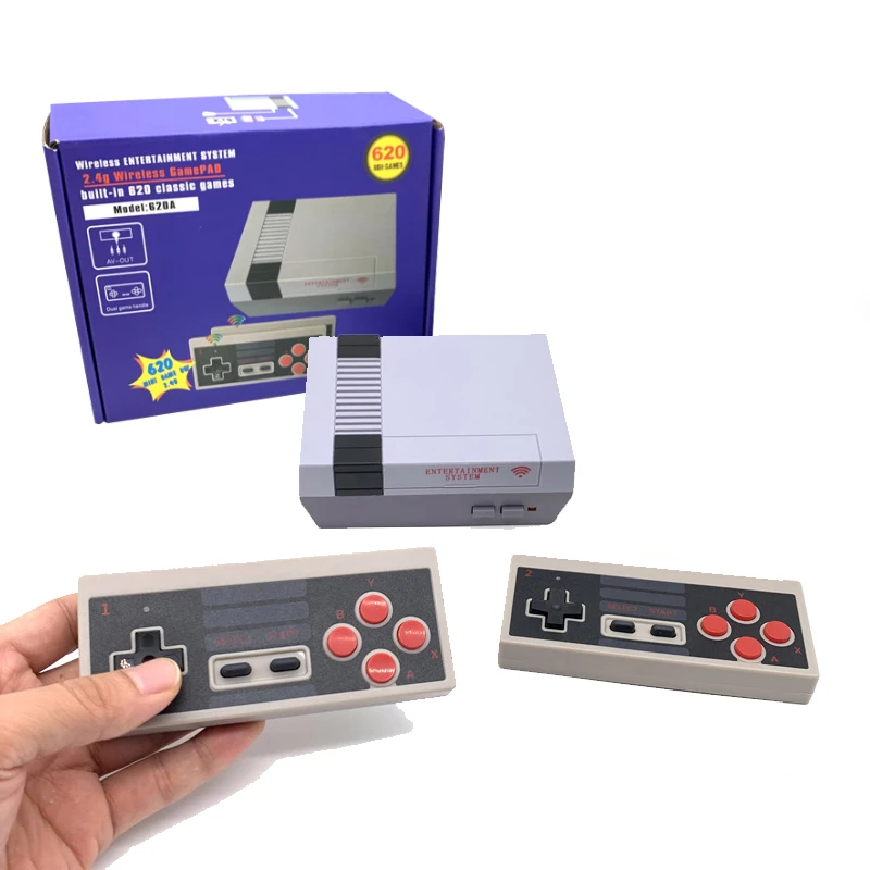 Mini TV  Classic Edition 8-bit Games Console With Wired Game Controller Built-in 620 Home Entertainment Video Games console