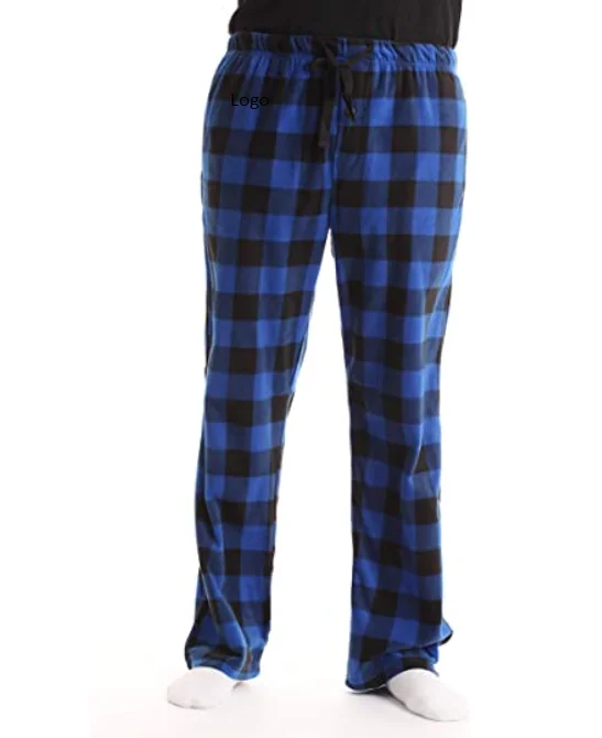 Wholesale Hot selling Microfleece Mens Buffalo Plaid Pajama Pants with Pockets stock lot available from Bangladesh