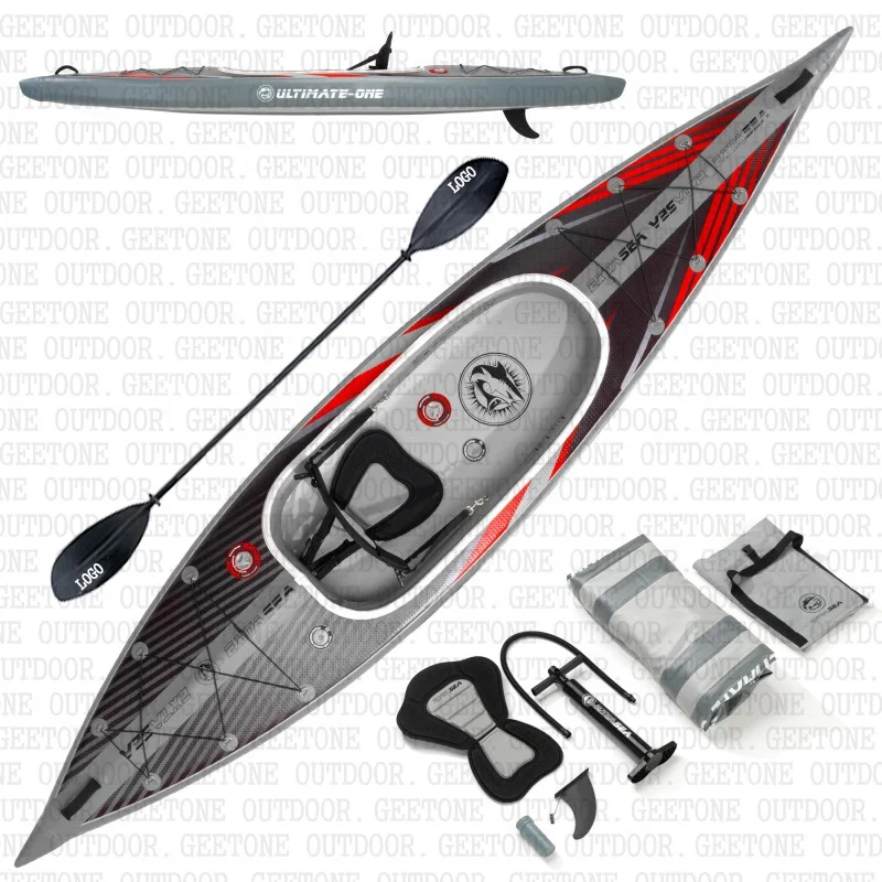 Geetone Inflatable Drop Stitch Kayak Extasea Ultimate Kayaker Kajak Drop stich 1 2 Person Tandem Canoe Kayaks