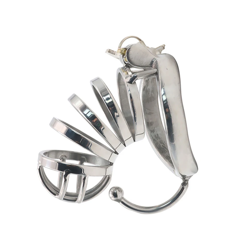 MULHERELFO Male Chastity Device Kit  Cobra Cock Cages Stainless Steel Cock Cage