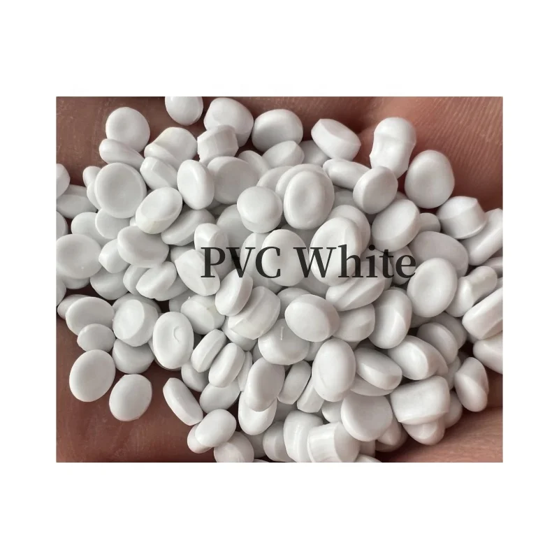 Injection Grade PVC White Particles Stable UV Resistance High Temperature Resistance and Aging Resistance For Finishing Material
