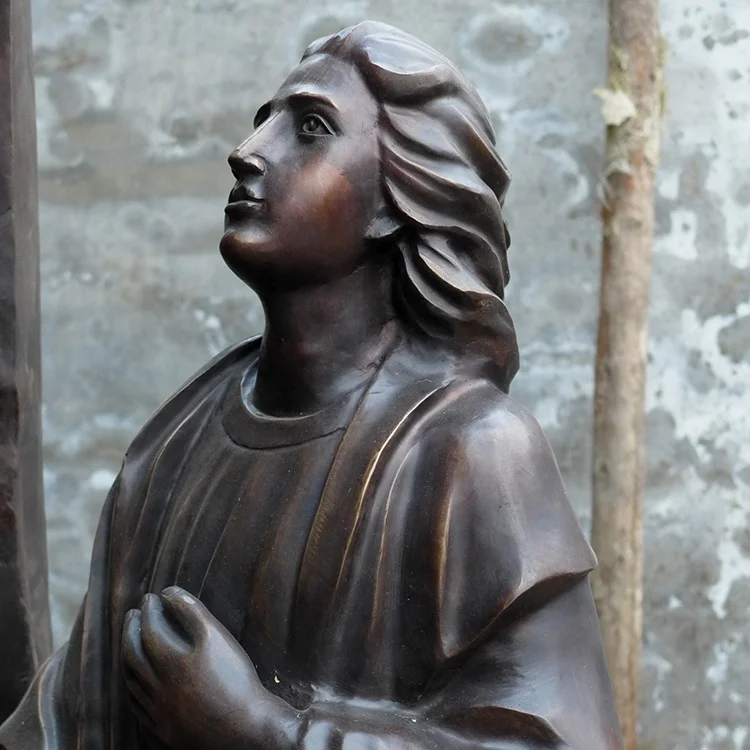 factory direct price Custom design exquisite large size religious Crucifix cross copper sculpture