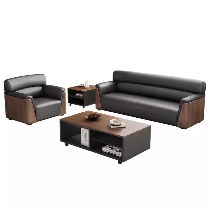 Factory direct sales office sofa modern simple and comfortable three people to negotiate reception business meeting office sofa