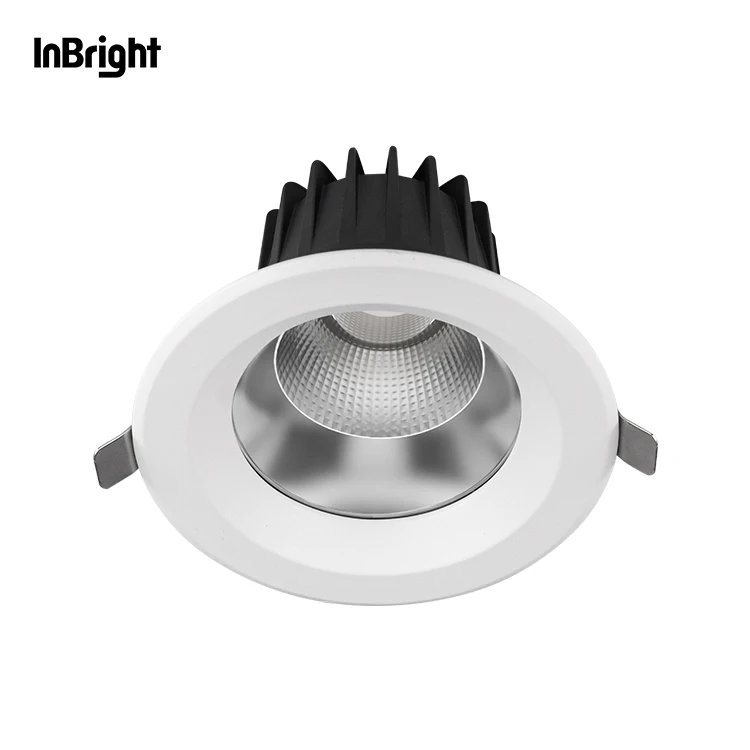 Wide Beam 60 Degree Anti Glare IP65 Waterproof LED Downlight 18W Die-casting Aluminum Recessed Ceiling SMD Down Light