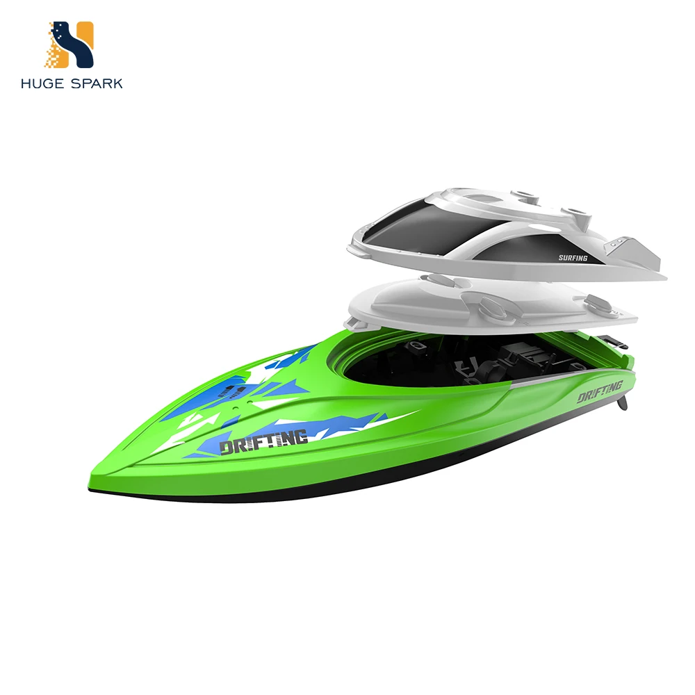 USA Qualified Amazon Best Sale 180 Degree Flip Water-cooling 28km/h High Speed 2.4G RC Motor Boat