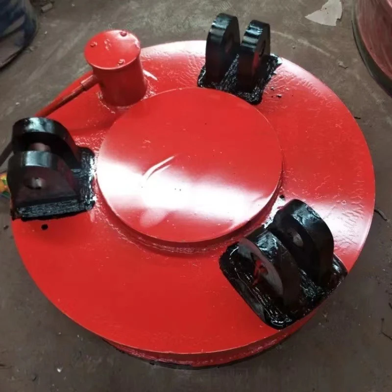 500Kg Lifting Magnet Suppliers Manufacturing Hydraulic Magnet 200Kg 1000Kg Ton 24 Volt Scrap Steel Plate Lifting Electromagnets