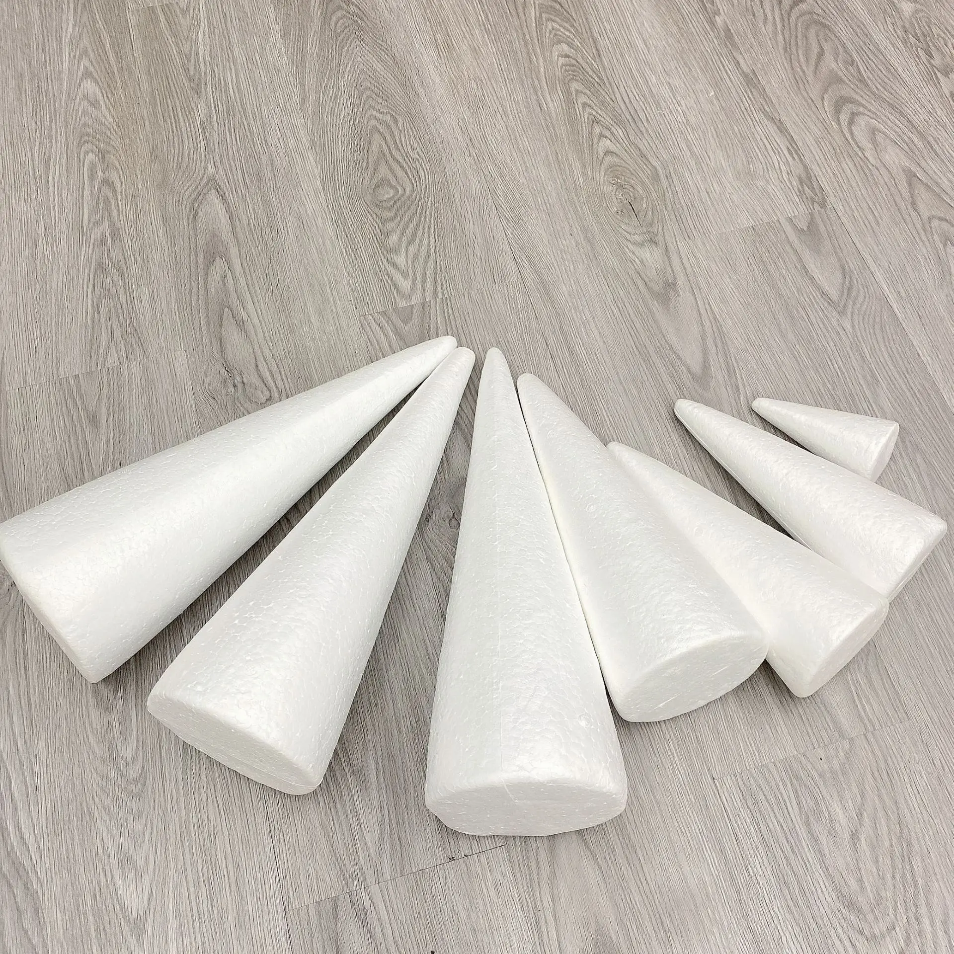 Hebei huiya EPS foam cone, conule shape EPS foam for wedding flowers decoration