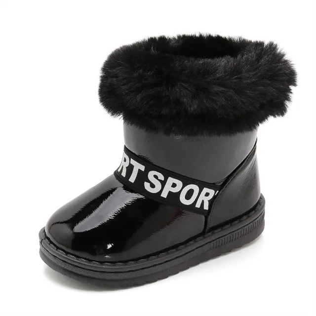 
2021 Winter Kids Fashion snow boots thick Child shoes warm plush girls short boots ankle kids boot shoes 
