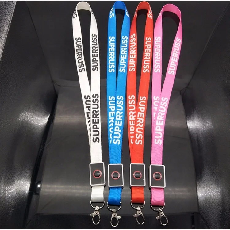 Purple Lanyards Wholesale LED Lanyard Flashing Cheap Price Hot Sale Opp Bag UV Printing nylon Phone Lanyard Acceptable