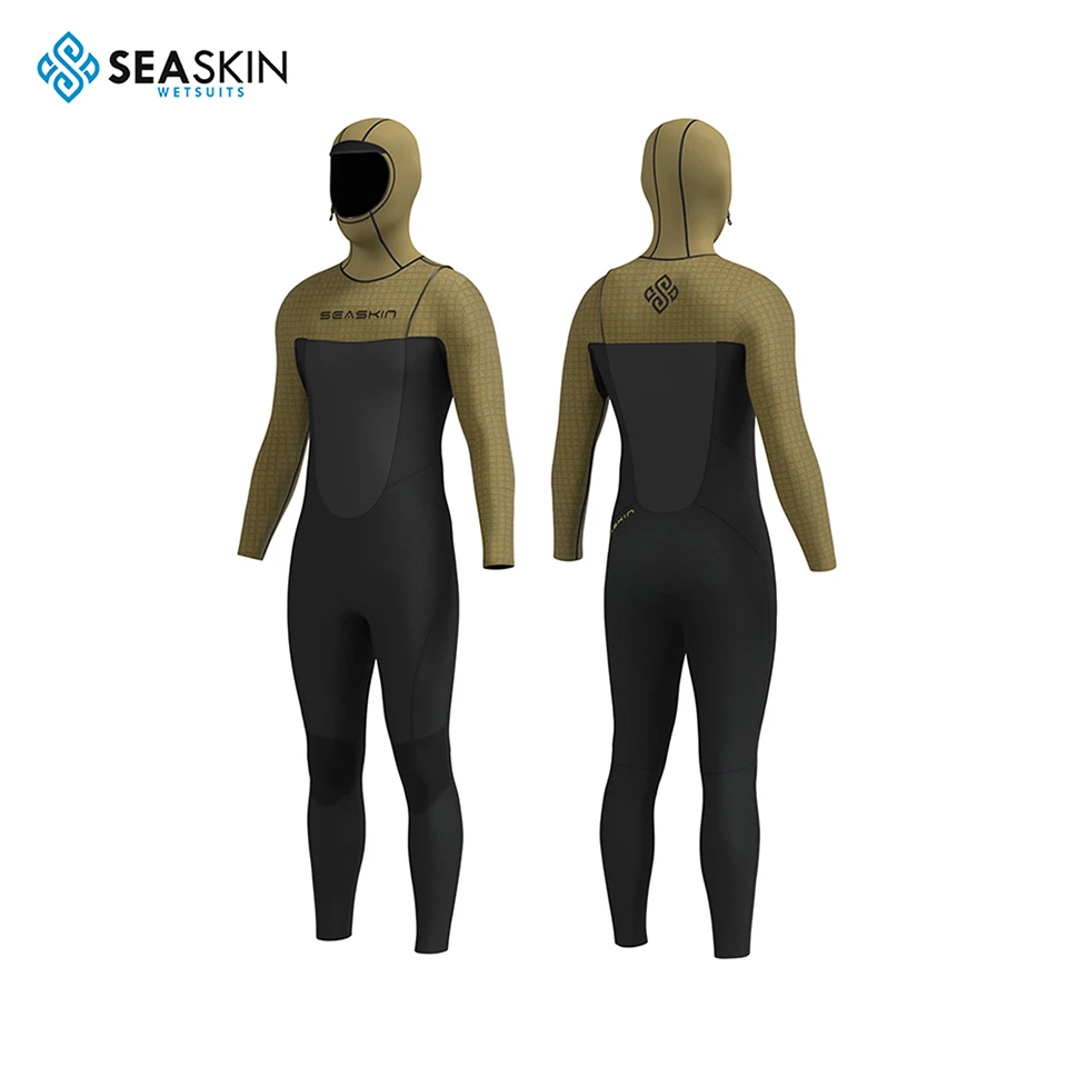 Seaskin Mens 4mm Japan Neoprene Wetsuits Surfing Wetsuit With Hooded