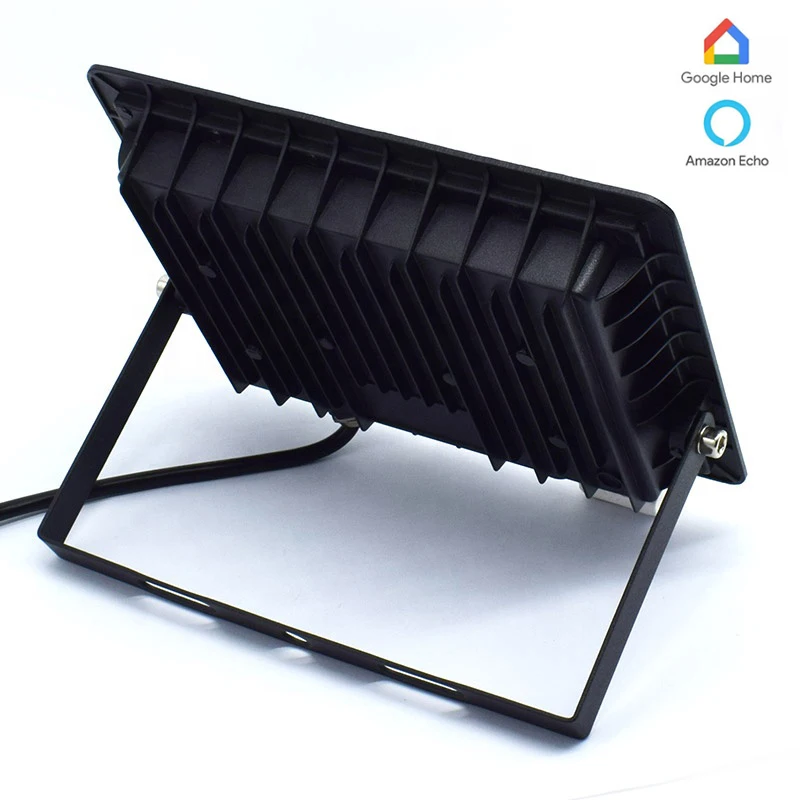 Tuya Smart IP66 Waterproof 30W Outdoor RGB WiFi Flood Light Dimmable Remote Control For Park Have Voice Control