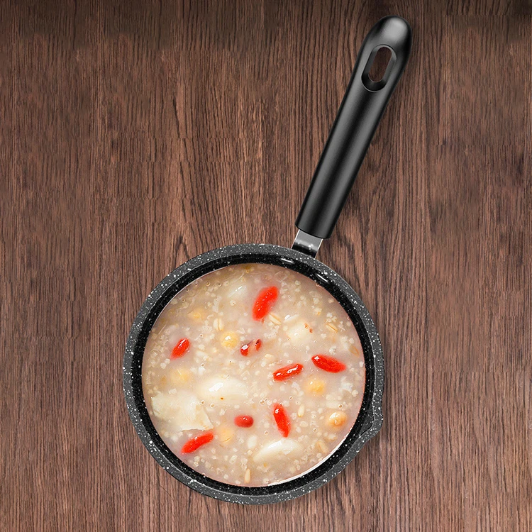 Humanized Kitchen Cooking Snow Pan Non Stick Milk Boiling Pot Round Pans Domestic Soup Pot