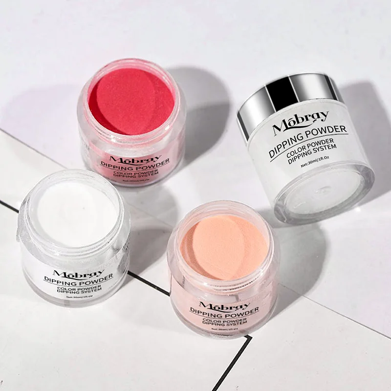 New 6 colors color changing profession nail titanium glitter powder acrylic powder easy apply nail dipping powder for nail