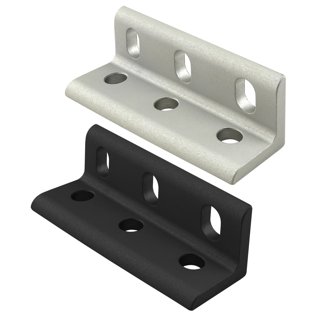 China supplier imperial 10 inches 6 hole L shape wide Slotted inside corner angel Bracket for aluminum extrusion profile