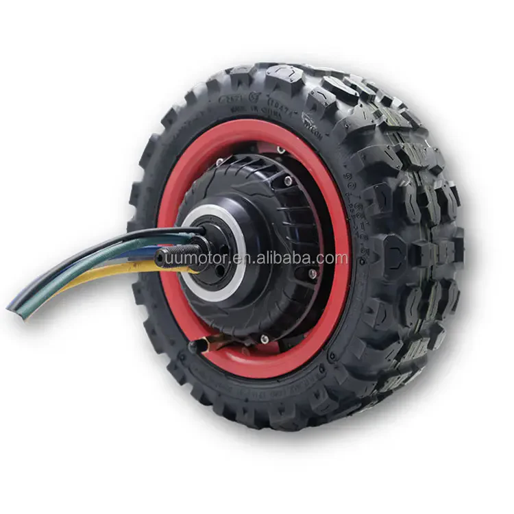 M hot sale fast speed 170km/h high power  80H magenets  with tubeless split rim  6000w electric scooter motor