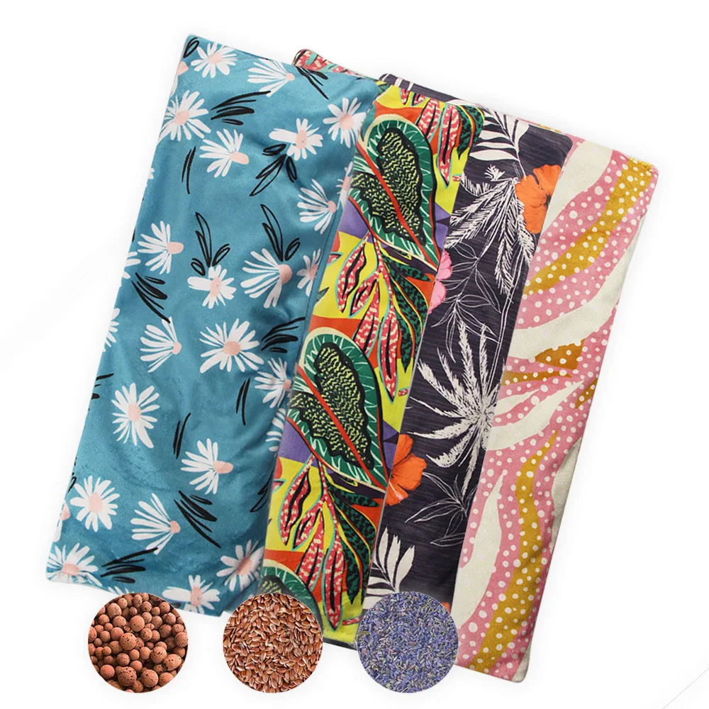 health care products wholesale reusable weighted microwave body menstrual seed heating pad for back pain relief