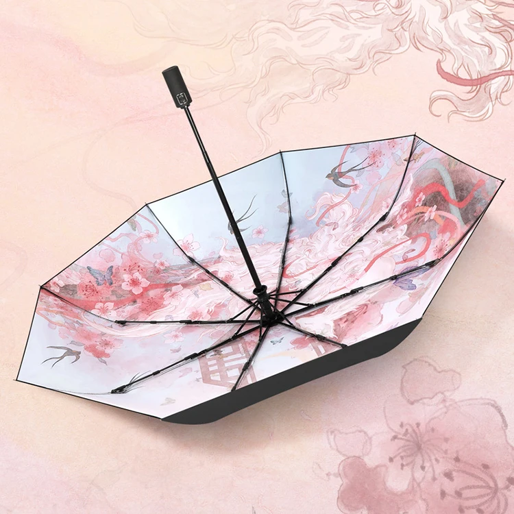 CHUVABAND 21 Inch 8 Bone Cartoon Anime Umbrella Designsner Brand Umbrella Wholesale Folded Uv Umbrella Automatic