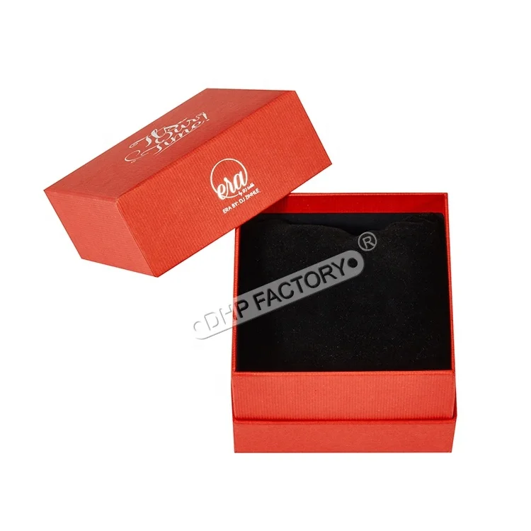 Custom Logo Special Paper Round Tube Black Single Watch Box Display For Watch Strap Box Packaging With Flocking Pillow