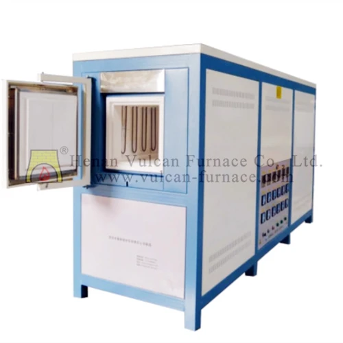 Double doors 1400C PID controlling ceramic sintering electric muffle furnace VF-18M Double Door Muffle Furnace