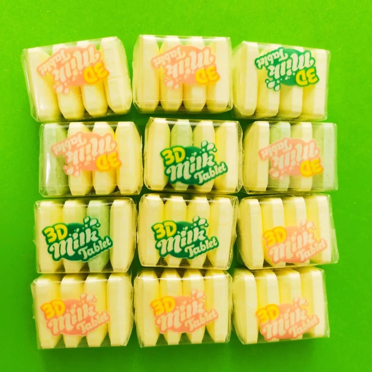 Chinese Candy factory wholesale new products good taste hot sell Compressed Milk candy 3D Milk candy