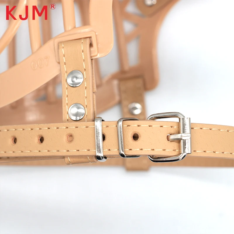 Factory Price Adjustable Safety PE Plastic Breathable Barking Soft Basket Dog Muzzle For Small Medium Large