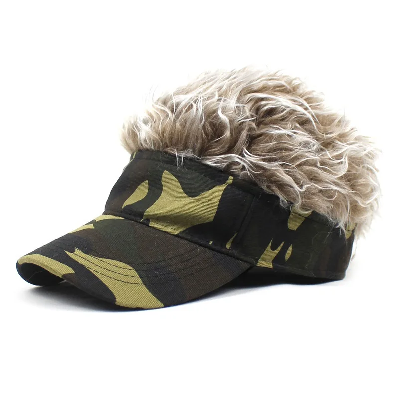 Customized colors Hot selling wig hat solid color  baseball hat outdoor sports duckbill hat hip-hop cap parent-child baseball ca